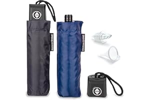 GoPong Rain or Shine Umbrella Flask 2 Pack (24 oz Total) - Hidden Alcohol Travel Flasks - Secret Liquor Containers for Theme 