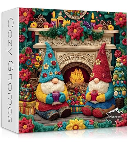 thumbnail image 2 of Cute Gnome Puzzles For Adults 1000 Piece, Nature Cactus Succulent Plant Themed, Funny Spring Gnome Jigsaw Puzzles Challenging, Jigsaw Puzzles 2 of 10
