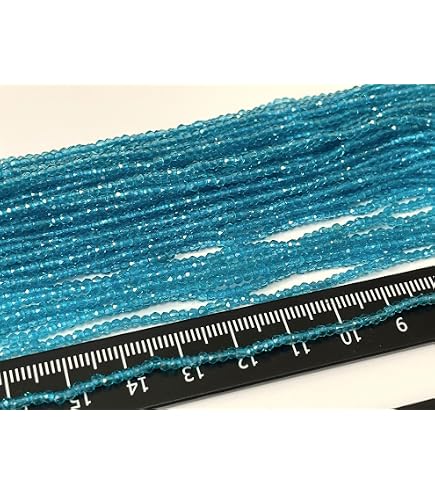 Amazon | KB211 極小 紺色 2mm 2本入り 1連約34cm ガラス ビーズ 