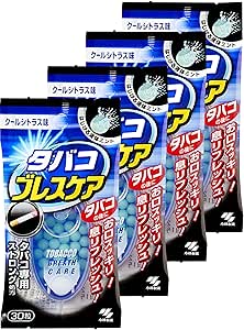 【まとめ買い】タバコブレスケア クールシトラス味(ストロングタイプ) 30粒&times;4個(120粒)