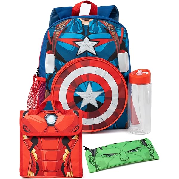 Loungefly Costume Captain America Mini Backpack with Pin Clothing, Shoes & Accessories