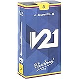 バンドーレン B♭クラリネットリード V21 硬さ : 3 (10枚入り)