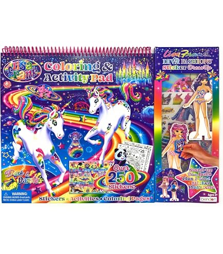 Lisa Frank Stickermania – Riesen-Stickerbuch Mit über 1850 Aufklebern, 20 Szenen & 25 Designseiten