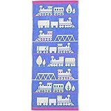 丸眞 フェイスタオル ポルトガル製 厚手タオル 34×80cm トレインパターン 汽車 0367059500