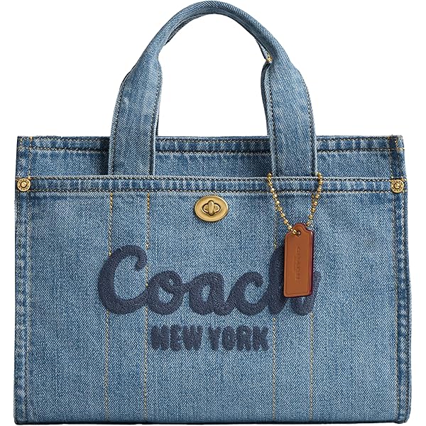 Amazon | COACH カーゴトート 26インチ アップサイクルデニム | COACH