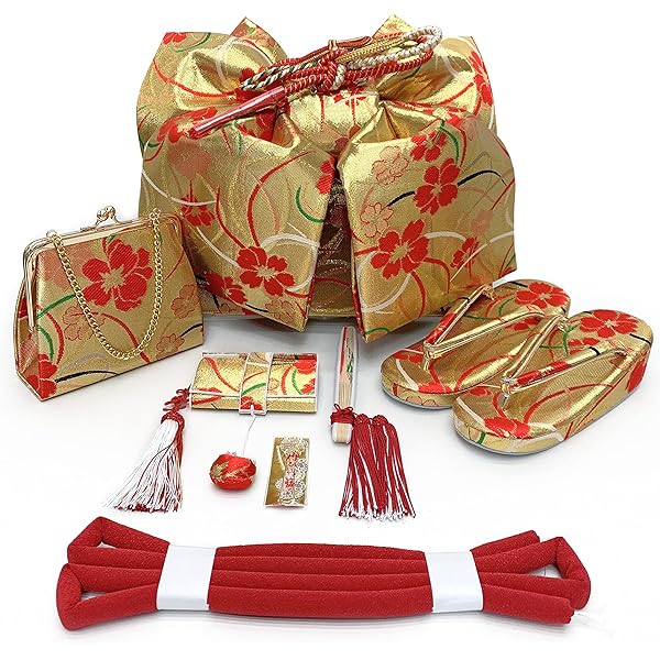 Amazon | [京都室町st．] 七五三 作り帯 はこせこセット(7歳) 女の子