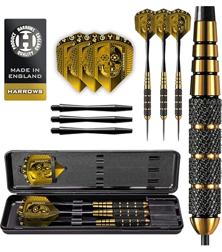 Amazon.co.jp: Harrows Blaze INOX ダーツ、スチールチップ