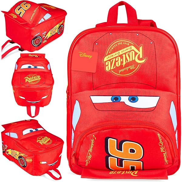 Amazon | Pixar Cars 17 inches Lightning McQueen Shape Luggage