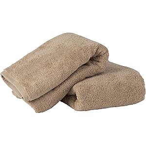 【Amazon.co.jp限定】タオル研究所 [ボリュームリッチ] #003 バスタオル サンドベージュ 2枚セット ふ…