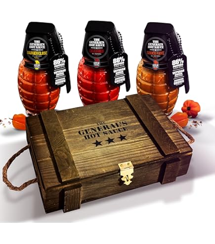 Amazon | The General's Hot Sauce Triple Threat - 米国産、退役軍人