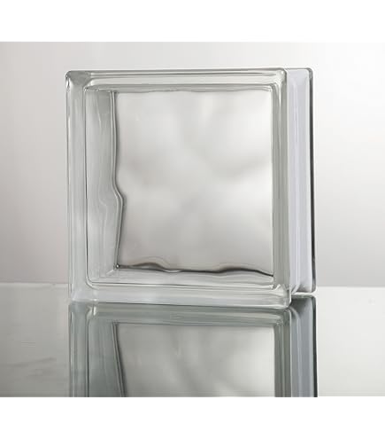 【中古】ガラス製　プレート6枚セット ONYX JAPAN ガラスブロック 【6個セット】 デザイン16種類