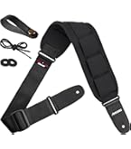 AIR CELL ストラップ ギター/ベース用 長さ調整104~126cm パット幅7.5cm ASG70N ブラック tf8su2k Amazon | AIR CELL ストラップ ギター/ベース用 長さ調整104~126cm