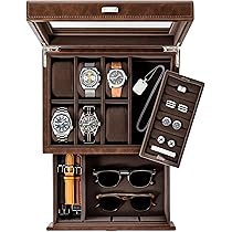 Amazon.co.jp: TAWBURY メンズ6スロットウォッチボックス