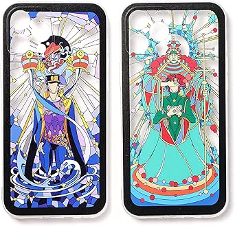 Amazon ジョジョの奇妙な冒険 スマホケース 携帯ケース スマホカバー 透明ケース Iphoneケース キャラクター 空條 承太郎 花京院典明 スタープラチナ Hierophant Green アニメ レンズ保護 摩損防止 脱着簡単 シリコーン シンプル かっこいい グッズ おしゃれ ストーン