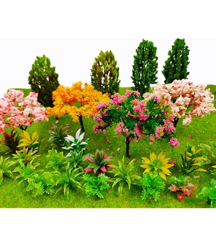 12 Stück Miniatur-Bäume Für Feengarten & Diorama – Kunststoff-Bäumchen 6-7 Cm Für DIY & Dekoration