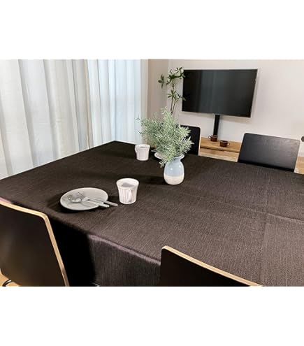 Amazon｜Confis テーブルクロス 綿麻 撥水 北欧 無地 おしゃれ