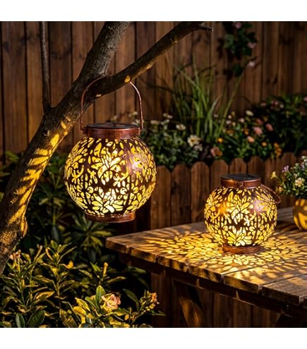 Amazon.co.jp: ハンギングソーラーランタン屋外装飾、屋外ガーデン