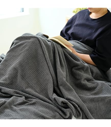 フォグリネンワーク　リネンウオッシュワッフルタオルケット　薄手　グレー Amazon.co.jp: fog linen work フォグリネンワーク リネン