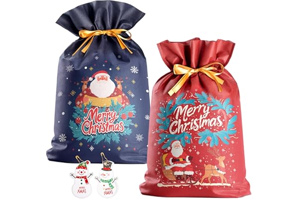 クリスマス ラッピング 袋 プレゼント ギフトバッグ 【Poco'ce掲載・ぬくもり感じるホリデー·ふんわり不織布·リボン付き】 ラッピング 袋 小 大 特大 ギフト袋 贈り物 人気 おしゃれ 収納 お祝い 記念日 結婚式 母の日 父の日 誕生日 バレンタイン