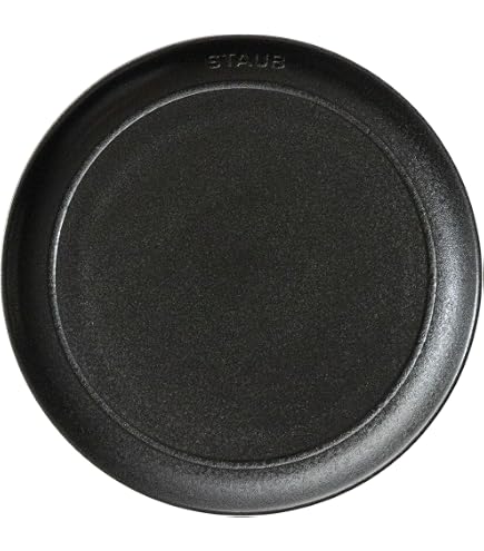 STAUB　レクタンギュラープレート ブラック 25cm✕12cm✖️2枚セット Amazon｜staub ストウブ 「 レクタンギュラー プレート 25×12cm グレー
