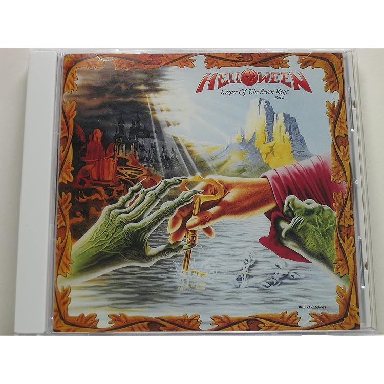 Helloweenハロウィン守護神伝Ⅰ、Ⅱ　オビ付きレコード2枚 ハロウィン [Helloween] KEEPER OF THE SEVEN KEYS PARTS Ⅰ&Ⅱ(守護神