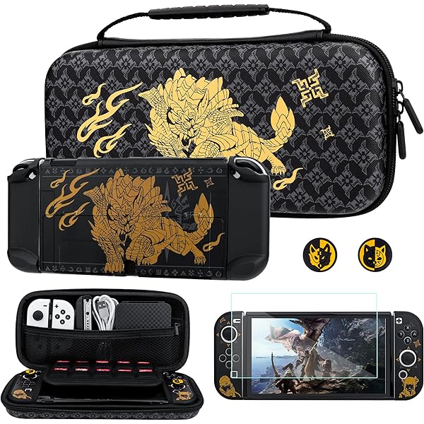 Amazon.co.jp: モンスターハンターライズ ポーチ for Nintendo Switch 