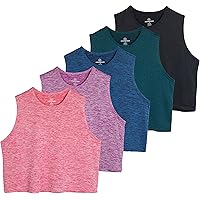 PinkBeautiM Long Sleeve Shirts For Women Slim Fit Crew Neck Stretch