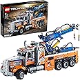 LEGO 42128 Technic Heavy-Duty Tow Truck with Crane Toy Model Building Set, Engineering for Kids Series