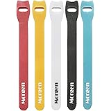 結束バンドMorgen繰り返し利用可能収納バンド ケーブルバンド まとめるコード 50本入り [16㎝ 5色]