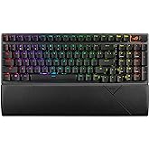 ASUS ROG Strix Scope II 96 Wireless Gaming Keyboard, Three-Mode Connection, Shock Absorbing Foam and Switch Dampening Pads, H