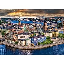 Ravensburger Puzzle 1000 Pezzi – Stoccolma, Svezia – Panorama 70x50 Cm – Città Scandinava – Adulti E Ragazzi 14+