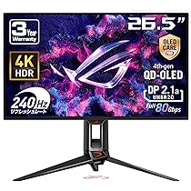 Amazon.co.jp: ASUS 有機EL 4K ゲーミングモニター ROG Swift OLED