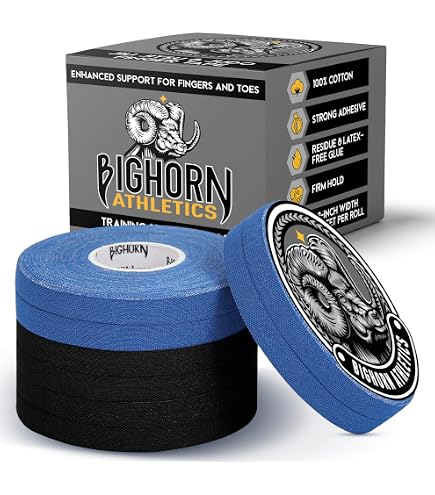 Bighorn Athletics Jiu-Jitsu Finger Tape - 0.3"x45', 8 Rolls (Pink)