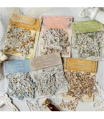 Amazon.co.jp: コラージュ 素材 フレーム 手帳 素材セット 画像