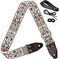Amazon.co.jp: MIYAVI 愛用 ホワイト レザー ギターストラップ : ホビー