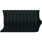 [Amazon Essentials] マルチパック クルーソックス 靴下 ライトクッション コットン レディース