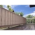 SEASONS ベランダ バルコニー シェード 日よけ 目隠し プライバシー UVカット 簡単設置 カット可能 ハトメ 26個 結束バンド 付属 360×100cm アンズ【3年間の