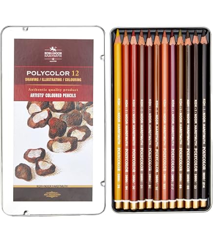 Amazon | KOH-I-NOOR(コヒノール) セット アーティスト 色鉛筆 3822 12