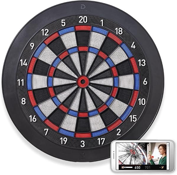 【セット商品】DARTSLIVE Home ダーツライブホーム カスタマイズステッカーセット ソフト ダーツ ボード 的 台 盤 スマホ連動 電子 DARTS BOARD - 1