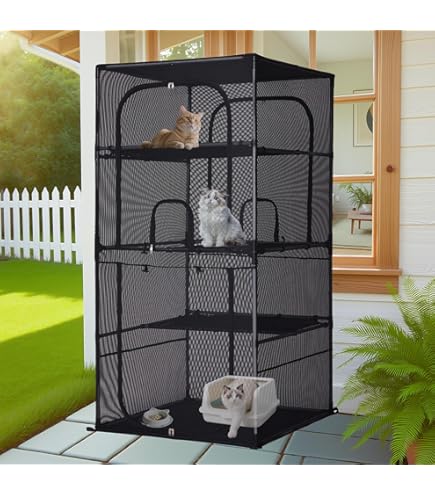 Amazon.co.jp: 猫 ケージ トイレ付き 1/2/3段 大型 引き出し 猫ゲージ