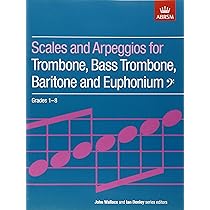 bass clef scales trombone