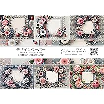 A.デザインペーパー Amazon | TOHYAN A4 両面デザインペーパー 花柄 上質紙90 デザぺ