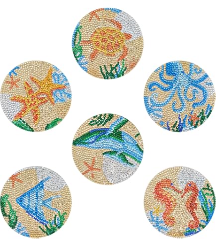 Amazon.co.jp: DIAMOND ART CLUB ドリンク ミニダズル、楽しいDIY