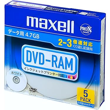 RaMu dvd4点セット Amazon.co.jp: maxell データ用 DVD-RAM 4.7GB 2-3倍速対応