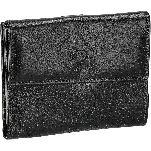 【美品】イルビゾンテ　三つ折り財布　黒 イル ビゾンテ IL BISONTE 3つ折り財布 （NERO） - ファッション通販