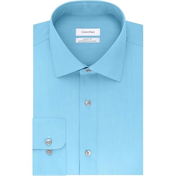 Amazon.co.jp: Calvin Klein メンズ ドレスシャツ レギュラーフィット 