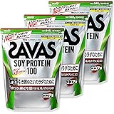 【複数パックセット】明治 ザバス(SAVAS) ソイプロテイン100 ココア味【45食分】 945g (ココア風味 45食分 945g×３袋)