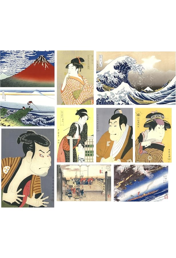 Amazon.co.jp: 葛飾北斎 名作ポストカードブック: びっくりの連続