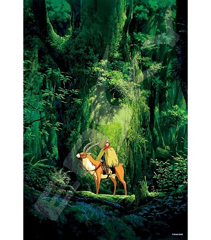 Amazon.co.jp: エンスカイ(ENSKY) もののけ姫 コダマの森 50×75cm 