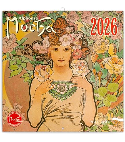 Amazon | トライエックス ミュシャ 2026年カレンダー 60×30cm CL-473